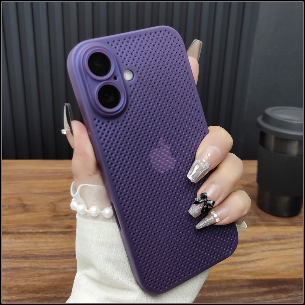 Purple Breathable Perforated Case